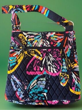 Vera Bradley Butterfly Print Quilted Crossbody Bag
